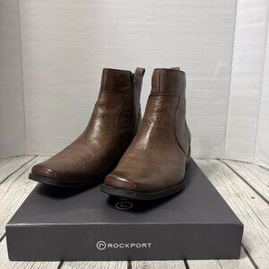 Rockport Square Toe Side Zip Boots 9.5 M